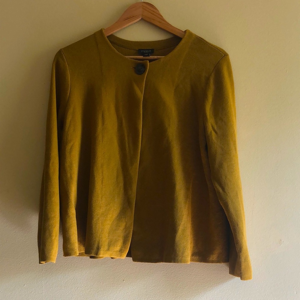 NWT Ann Taylor Factory knit peplum trapeze jacket
